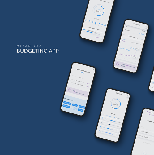 Graph design with the title 'Budgeting App'