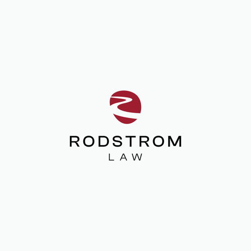 Lawyer logo with the title 'Rodstrom Law Logo design'