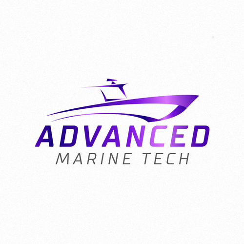 Navigation design with the title 'Advanced Marine Tech'