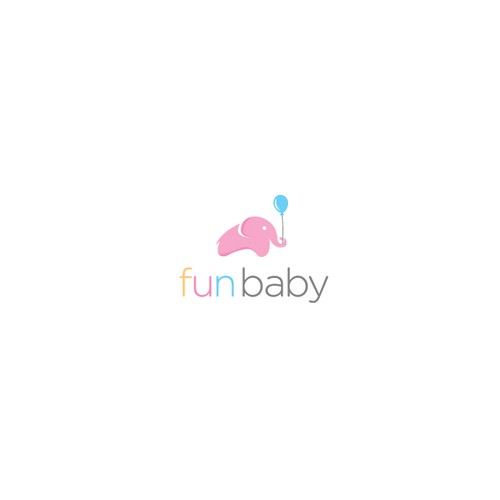 Cub logo with the title 'Fun Baby Logo Design'