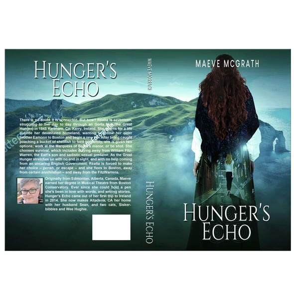 Historical fiction book cover with the title 'Hungers Echo'