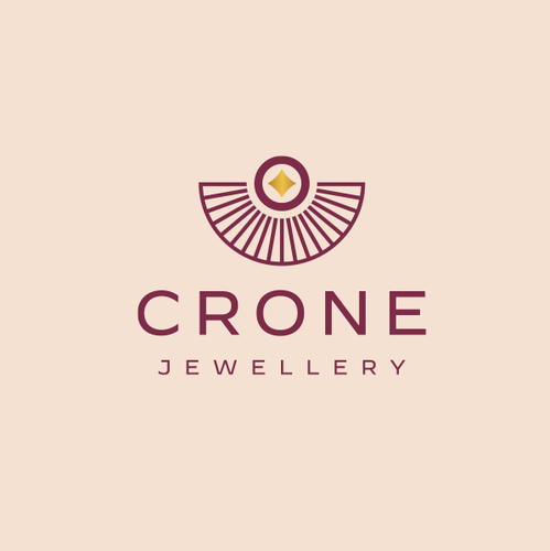 Egyptian logo with the title 'Logo for Egyptian luxury gold jewelry'