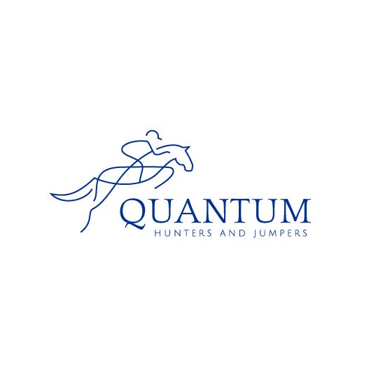 Horse design with the title 'Quantum Hunters and Jumpers logo design'