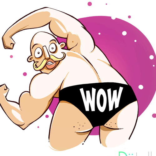 Sticker artwork with the title 'Major Bulkthrust sticker set.'