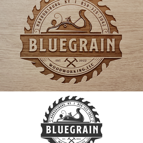 Woodworking logo with the title 'Logo for Woodworking '