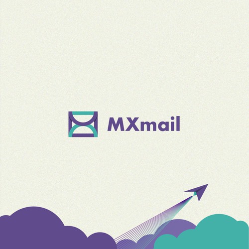 Massage brand with the title 'MXmail Material Design based Logo'