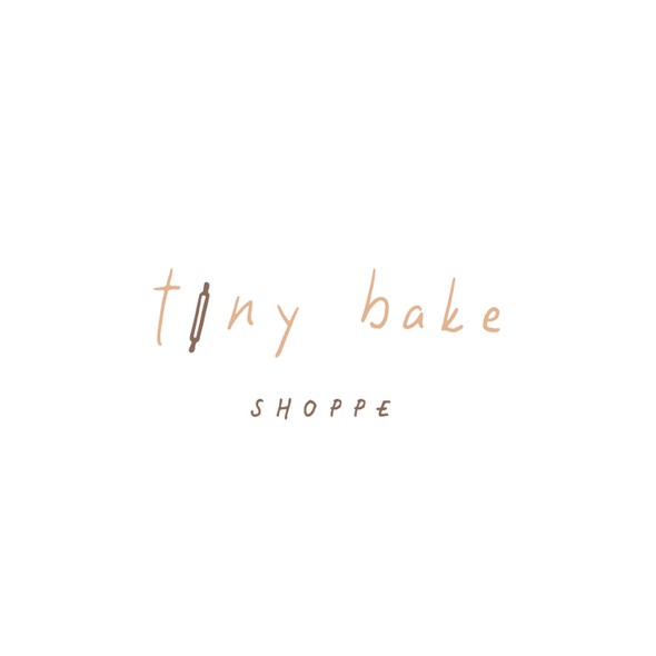 Nude design with the title 'Typography bakery logo'