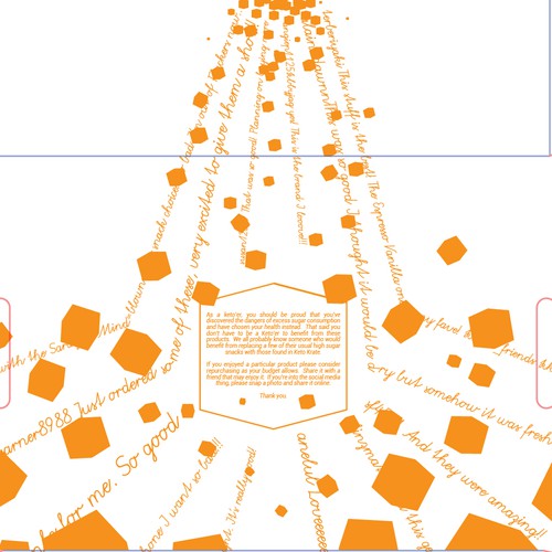 Orange illustration with the title 'Simple Box Design'