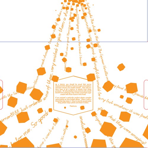 Orange artwork with the title 'Simple Box Design'