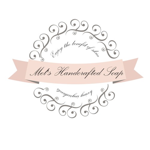 Soap logo with the title 'Design a beautiful and healthy handcrafted soap '