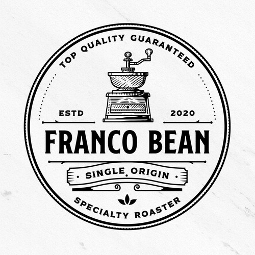 Bean design with the title 'franco bean'