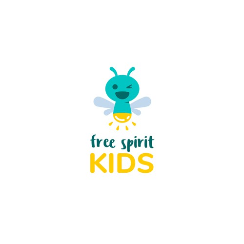 Fly logo with the title 'free spirit KIDS'