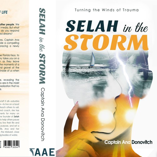 Storm design with the title 'Book cover'