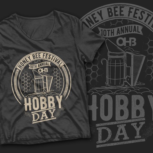 Festival t-shirt with the title ' Hobby Day Honeybee Festival'