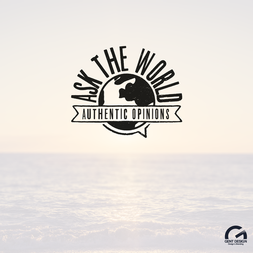 World logo with the title 'Nostalgic logo design'