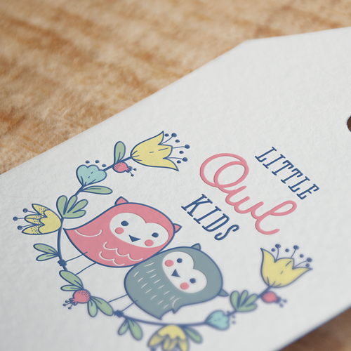 Cub logo with the title 'Little Owl Kids - quirky boutique'