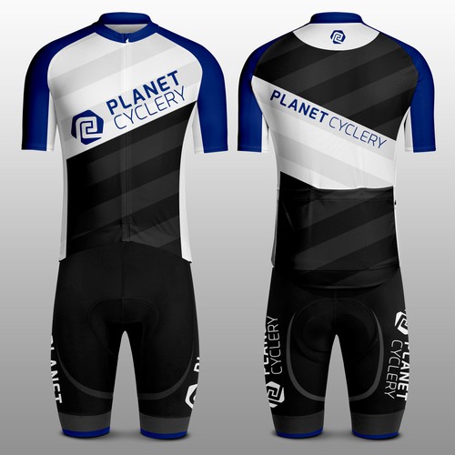 Cycling design with the title 'Cycling kit design'