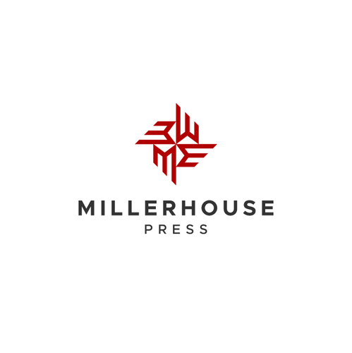 Print design with the title 'Millerhouse Press'