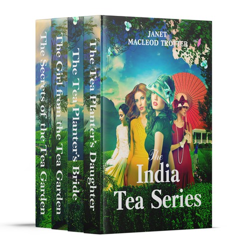 Poster book cover with the title 'The India tea series'