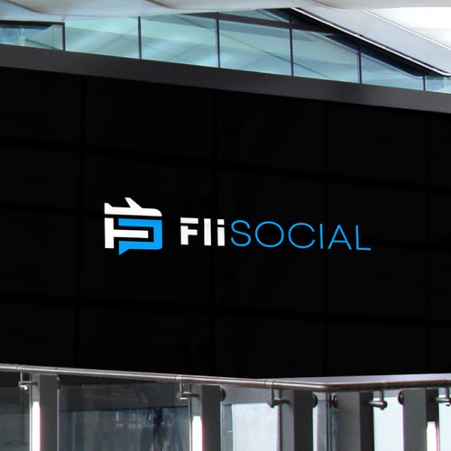 Fly design with the title 'Flisocial Logo'