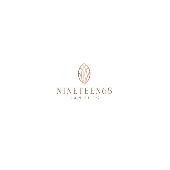 Petal design with the title 'Nineteen68 Candle Co'