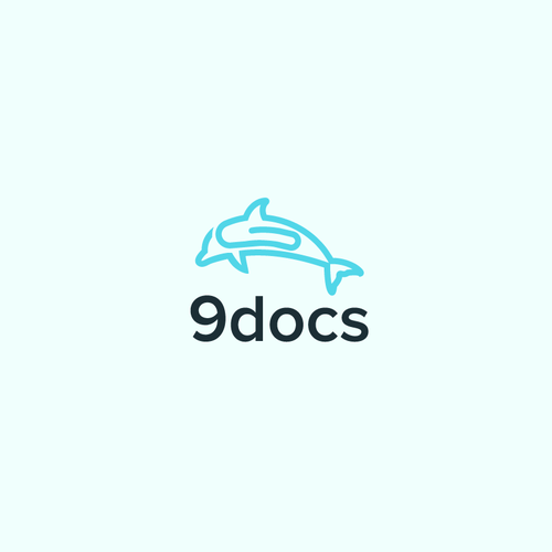 Dolphin design with the title '9docs'