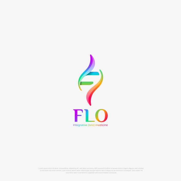 Full color logo with the title 'FLO - Tntegrative (tele)medicine'