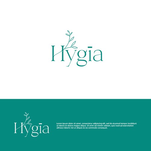 Weight loss logo with the title 'Hygīa Logo'