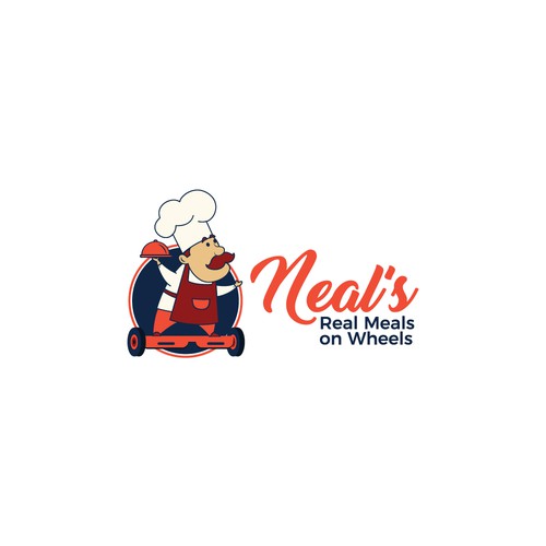 Wheel logo with the title 'NEAL's Real Meals on Wheels'