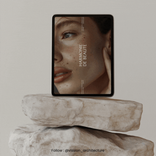 Beauty salon design with the title 'WEBSITE DESIGN AND DEVELOPMENT FOR BLAZE SPA'