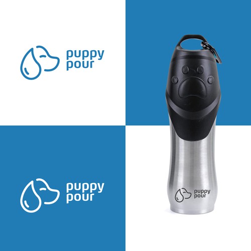 Puppy logo with the title 'puppy pour'