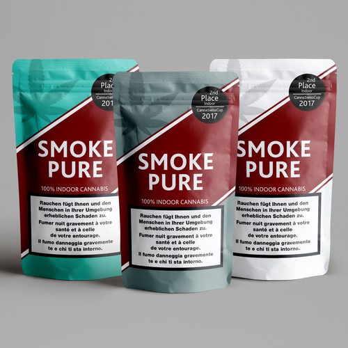 Smoke packaging with the title 'Smoke Pure '