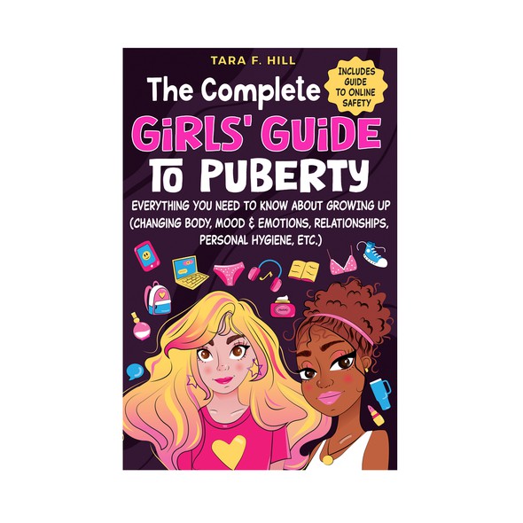 Friendship design with the title 'Girls Teen e book cover'
