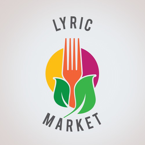 Houston logo with the title 'Logo for food market '