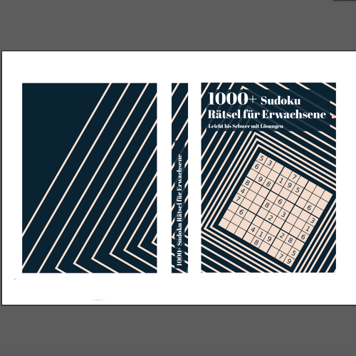 Illusion design with the title '1000+ Sudoku '