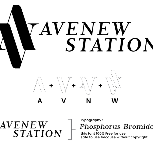 Pro logo with the title 'Monogram AVNW avenew station'