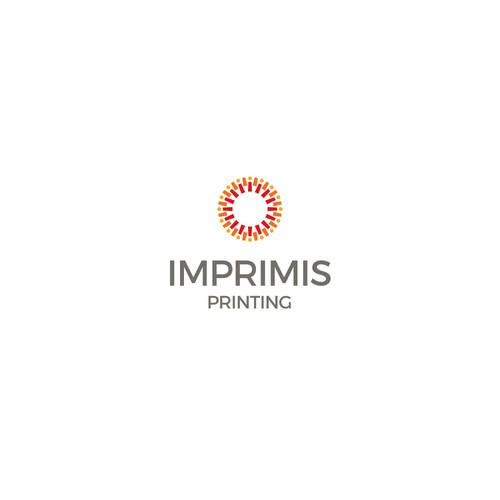 Shiny logo with the title 'Concept for Imprimis Printing, producing premium decorative wall coverings for the mobile and manufactured home market'