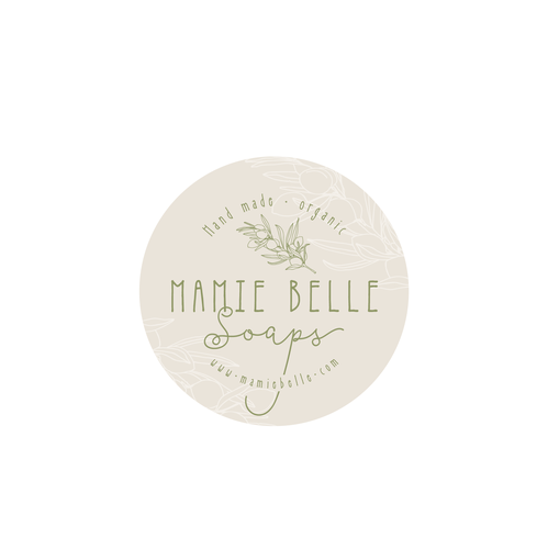 Olive logo with the title 'Mamie Belle Soaps'