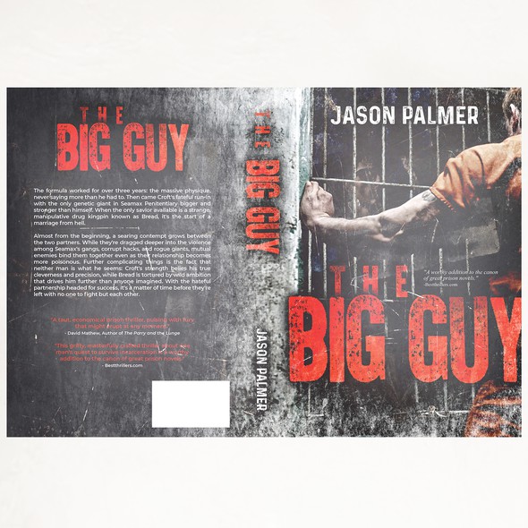 Grunge book cover with the title 'Book cover for The Big Guy'