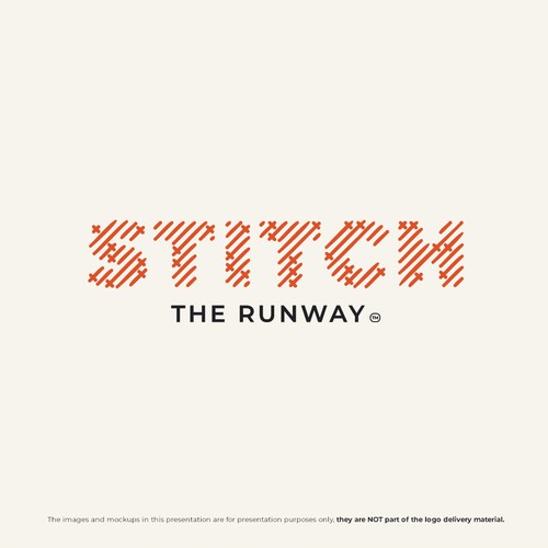 Brand logo with the title 'Logo design for Stitch the Runway'
