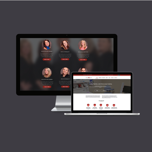 Dental website with the title 'Legacy Dental Website'
