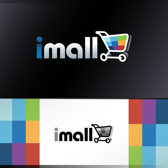 Mall logo with the title 'Create a captivating logo for iMall!'