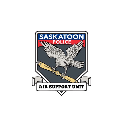 Propeller design with the title 'Saskatoon Police'