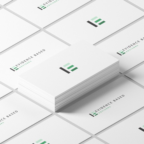 Computer design with the title 'Evidence Based Advisors'