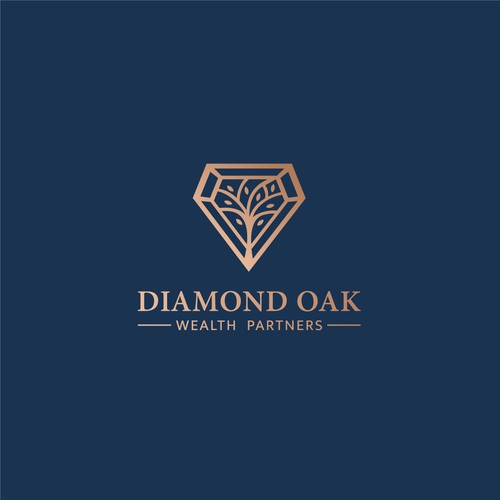 Oak tree design with the title 'Diamond Oak Wealth Partners'