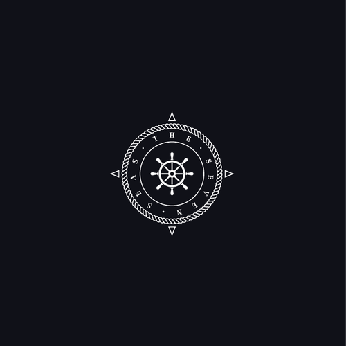 Compass design with the title 'The Seven Seas Logo'