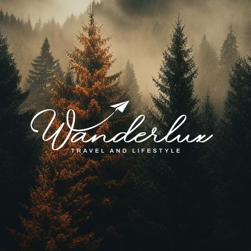 Lifestyle logo with the title 'Wanderlux'