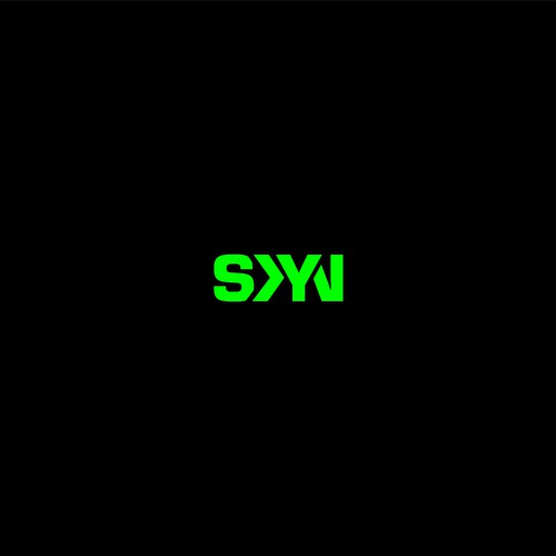Technical design with the title 'SKYN logo Concept'