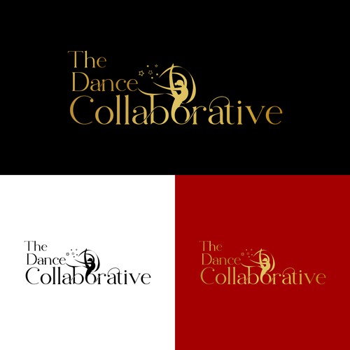 Dance school logo with the title 'Logo Concept for The Dance Collaborative'