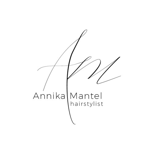 Stylist logo with the title 'Annika Mantel logo'